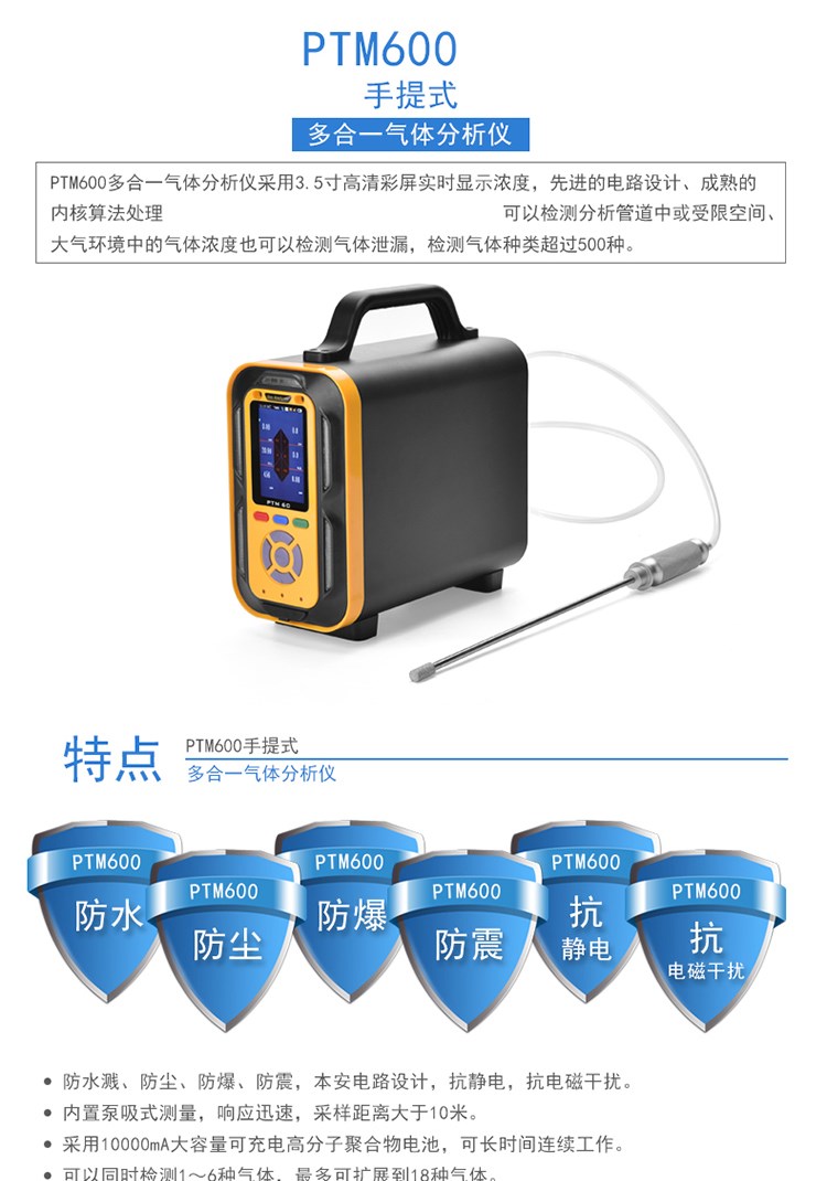 PTM600 復(fù)合型氣體分析儀